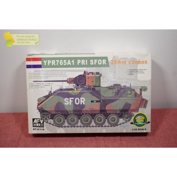 AFV Club YPR765A1 PRI SFOR 25mm Cannon Model Kit 1/35 (Package Wear)